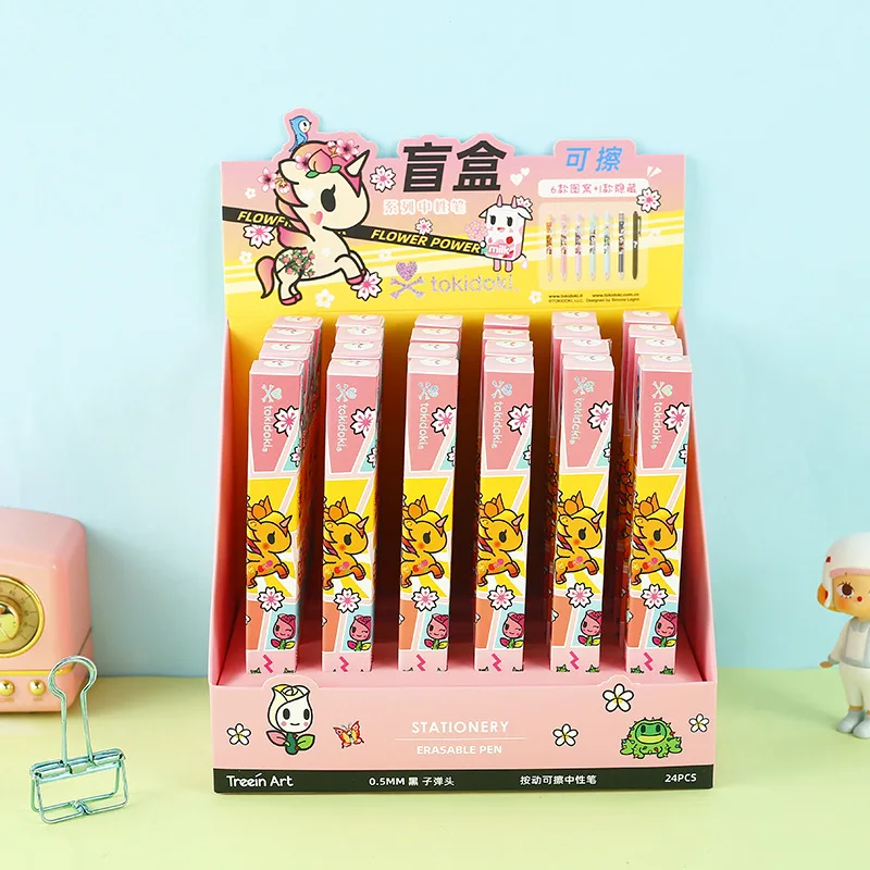 24 pcs/lot New Unicorn Blind Box Erasable Gel Pen Kawaii 0.5mm black ink Signature Pens office school writing supplies gift
24 pcs/lot New Unicorn Blind Box Erasable Gel Pen Kawaii 0.5mm black ink Signature Pens office school writing supplies gift
