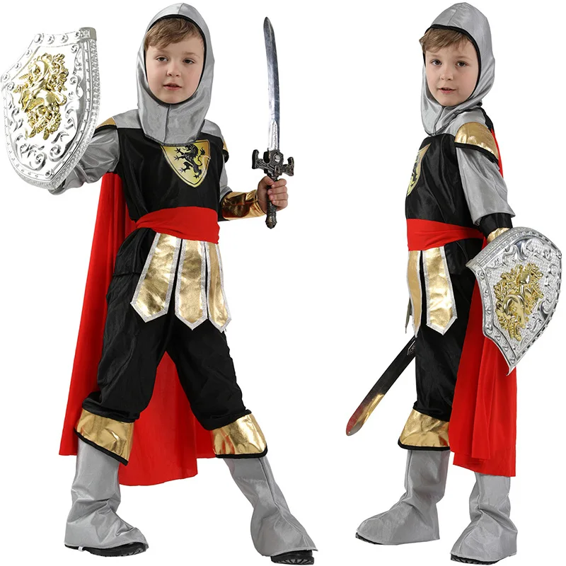 Boys King Prince Warrior Outfit Kid Stage Performance Shirt Pants Cloak Halloween Cosplay Costumes Party Role Play Dress Up Suit
Boys King Prince Warrior Outfit Kid Stage Performance Shirt Pants Cloak Halloween Cosplay Costumes Party Role Play Dress Up Suit