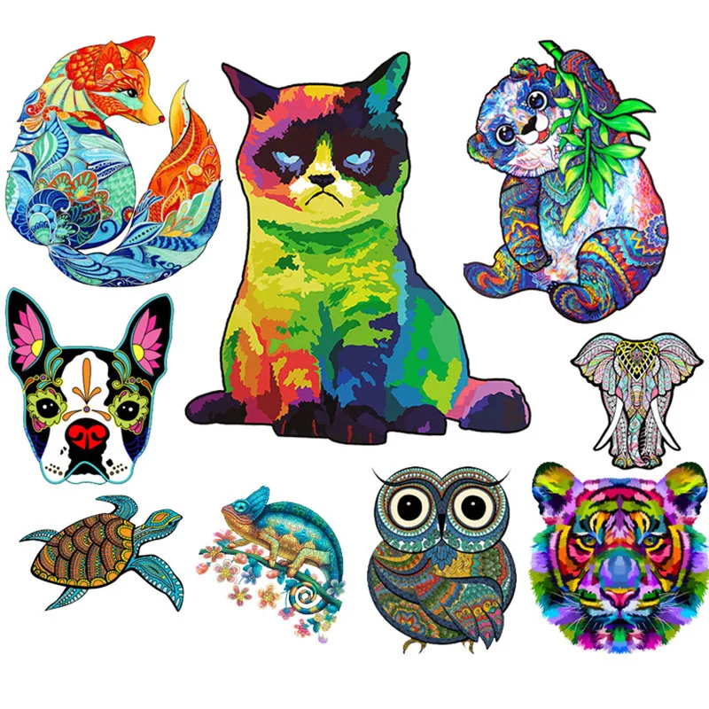 A5/100Pcs Alien Irregular Wooden Jigsaw Puzzle Unhappy Cat Animal Series Wooden Puzzles Wholesale Children's Educational Toys
A5/100Pcs Alien Irregular Wooden Jigsaw Puzzle Unhappy Cat Animal Series Wooden Puzzles Wholesale Children's Educational Toys