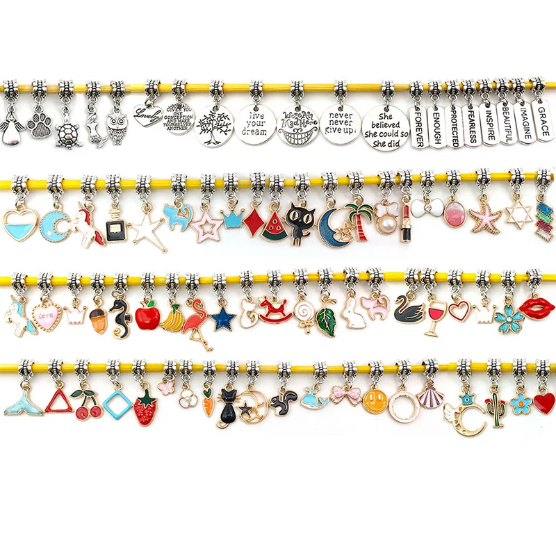 100pcs/lot Mixed Style Animal Fruit Star Charms DIY Bracelet Necklace For Jewelry Making Accessories
100pcs/lot Mixed Style Animal Fruit Star Charms DIY Bracelet Necklace For Jewelry Making Accessories