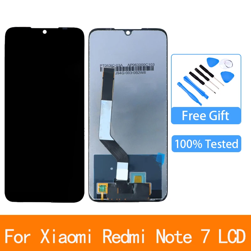 ЖК-дисплей для Xiaomi Redmi Note 7, сенсорный экран с рамкой, дигитайзер, замена экрана только для Redmi Note 7
ЖК-дисплей для Xiaomi Redmi Note 7, сенсорный экран с рамкой, дигитайзер, замена экрана только для Redmi Note 7