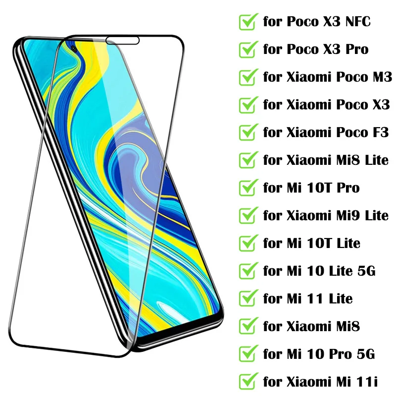 9D Screen Protector For Xiaomi Poco X3 Pro Tempered Glass On Xiaomi Poco X3 NFC M3 F3 Mi 8 9 10T 10 11 11i Lite Pro Screen Film
9D Screen Protector For Xiaomi Poco X3 Pro Tempered Glass On Xiaomi Poco X3 NFC M3 F3 Mi 8 9 10T 10 11 11i Lite Pro Screen Film