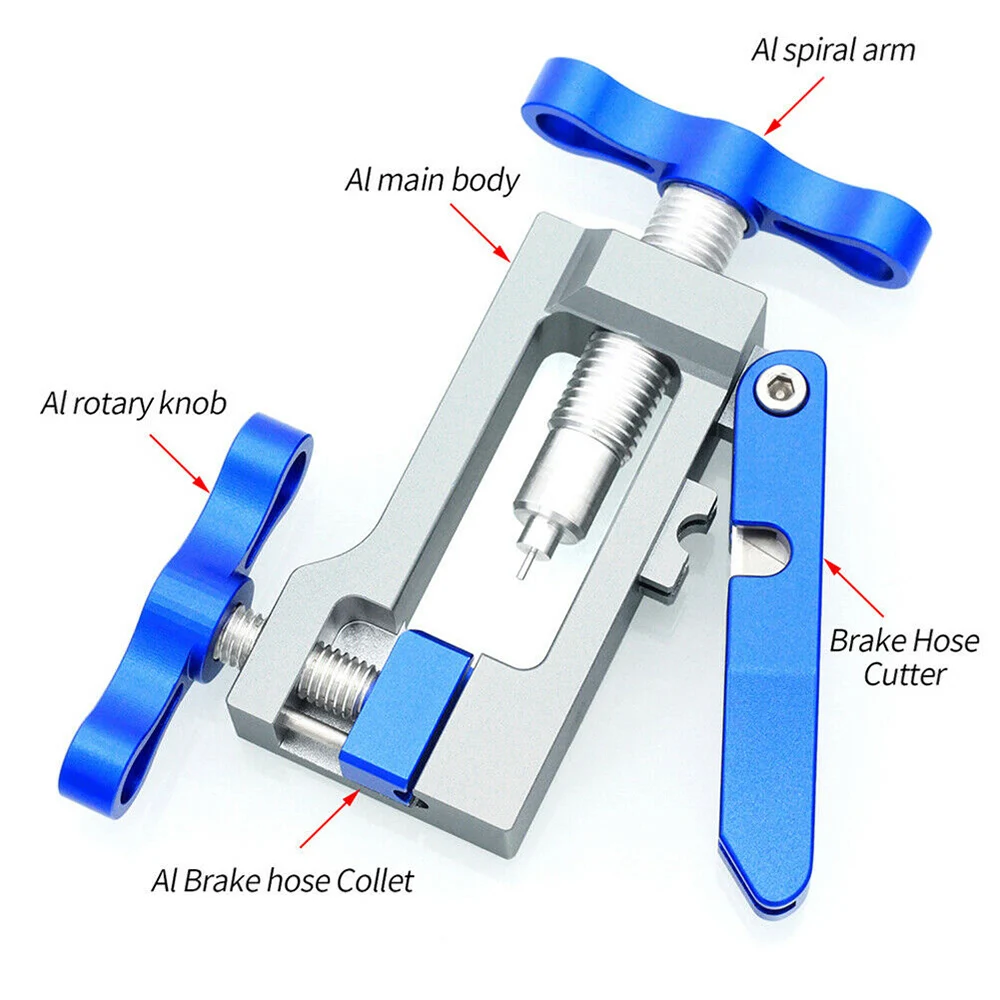 2 in 1 Aluminum Alloy Bicycle Needle Driver Oil Pipe Cutting Off Oil Needle Press-in Bicycle Hydraulic Hose Tool
2 in 1 Aluminum Alloy Bicycle Needle Driver Oil Pipe Cutting Off Oil Needle Press-in Bicycle Hydraulic Hose Tool