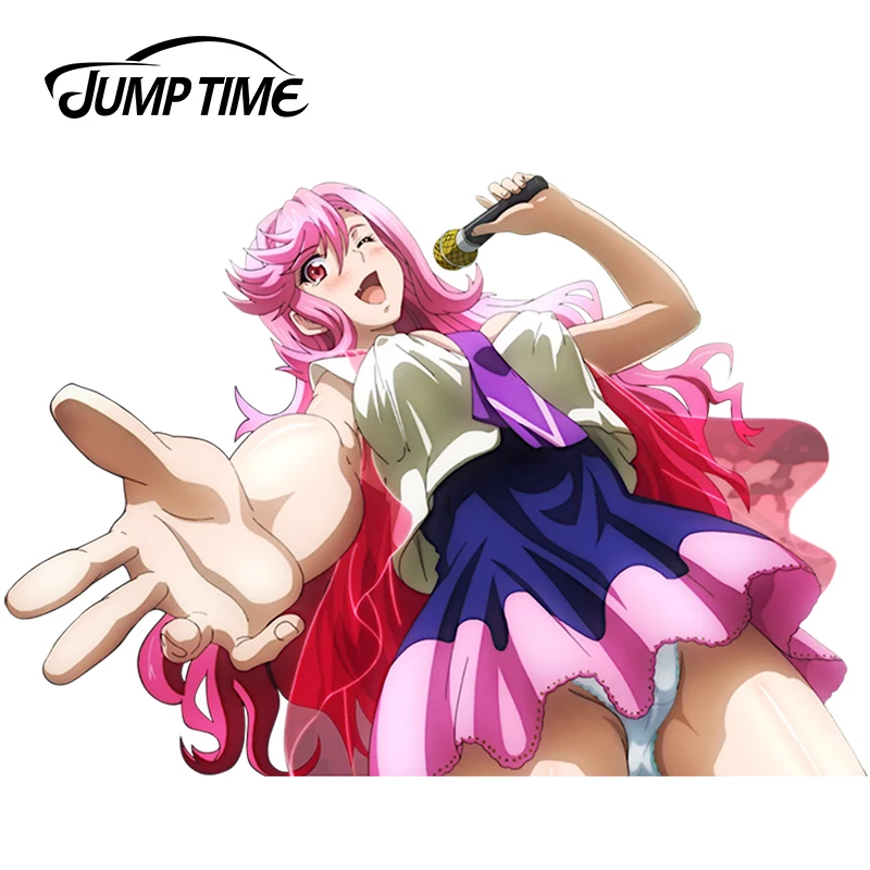 JumpTime 13 см x 9 Φ Sexy Beauty Cartoon Maken Ki! Сирия Ootsuka JDM Наклейка на окно 3D Автомобильные
