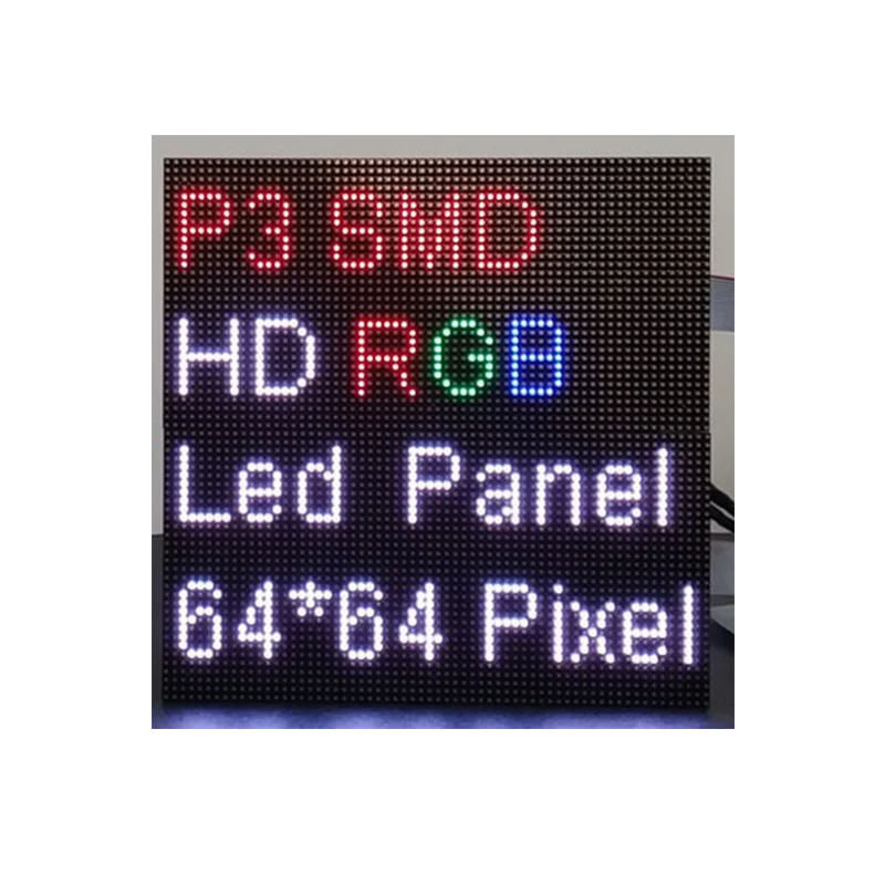 P3 64x64 точек Крытый светодиодный дисплей UHD Полноцветный smd рекламный экран