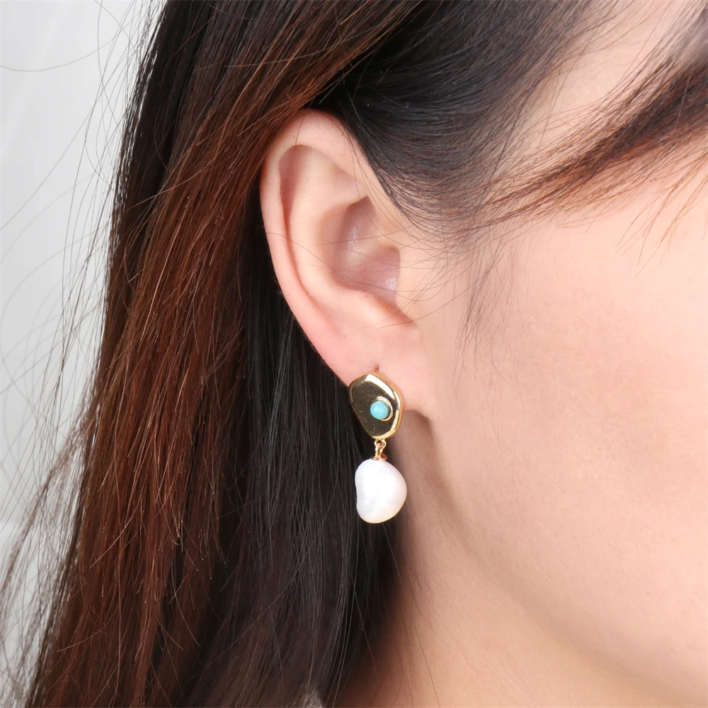 Freshwater Pearl Stud Earrings Fashion High-quality Irregular Geometry Earrings Jewelry Gifts For Women Party Accessories
Freshwater Pearl Stud Earrings Fashion High-quality Irregular Geometry Earrings Jewelry Gifts For Women Party Accessories