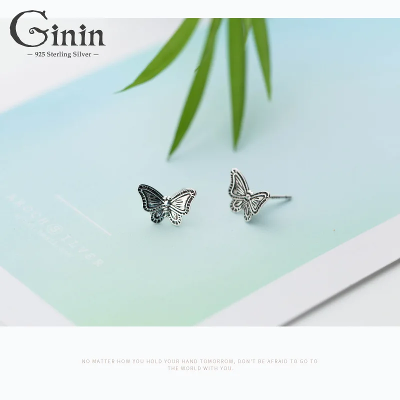 Ginin Elegant Vintage Thai Silver Cute Butterfly Stud Earrings for Women 925 Sterling Silver Engagement Party Gift Jewelry
Ginin Elegant Vintage Thai Silver Cute Butterfly Stud Earrings for Women 925 Sterling Silver Engagement Party Gift Jewelry