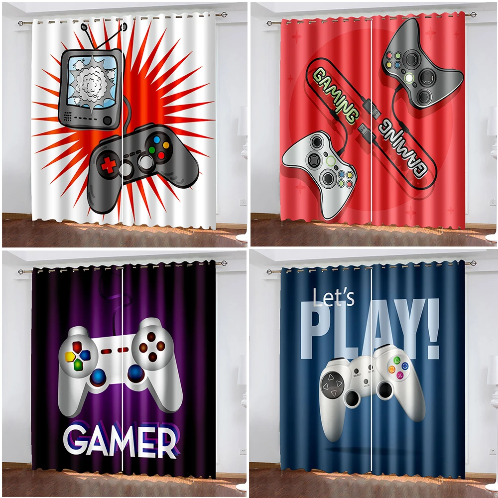 Cortina De Ventana Cartoon Gamepad Printing Shading Living Room Curtain Cartoon Home Decor Bedroom Curtain Double Open
Cortina De Ventana Cartoon Gamepad Printing Shading Living Room Curtain Cartoon Home Decor Bedroom Curtain Double Open