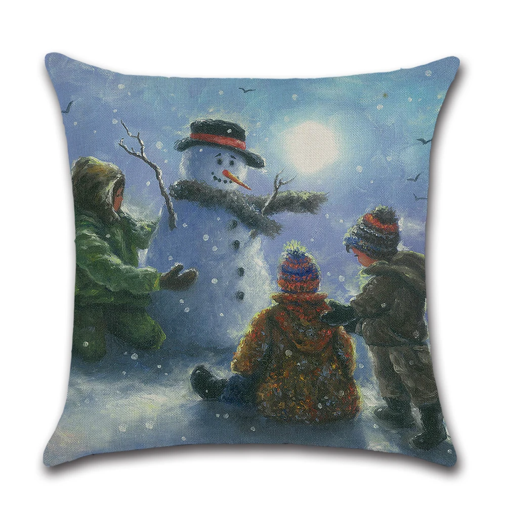 Christmas Cushion Cover Santa Claus Pillow Case Squirrel Bird Home Decorative Kid Play Snowman Pillows Cover For Sofa Car Seat
Christmas Cushion Cover Santa Claus Pillow Case Squirrel Bird Home Decorative Kid Play Snowman Pillows Cover For Sofa Car Seat