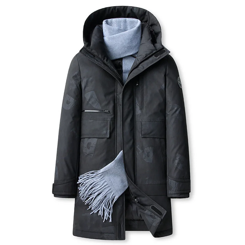 Winter 2021 Mens Clothing New 90% White Down Duck Coats Hooded Fashion Parka Pockets High Quality Brand Windbreaker Jackets Man
Winter 2021 Mens Clothing New 90% White Down Duck Coats Hooded Fashion Parka Pockets High Quality Brand Windbreaker Jackets Man