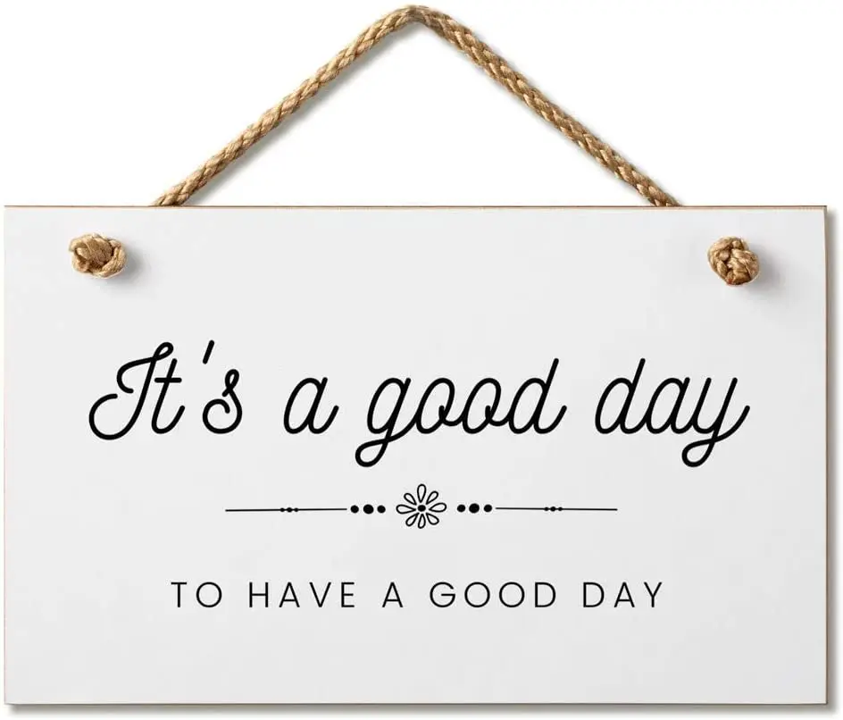 It's A Good Day to Have A Good Day Inspirational Hanging Wood Wall Sign 9.5 by 5.5 Inches Gardens Designs
It's A Good Day to Have A Good Day Inspirational Hanging Wood Wall Sign 9.5 by 5.5 Inches Gardens Designs