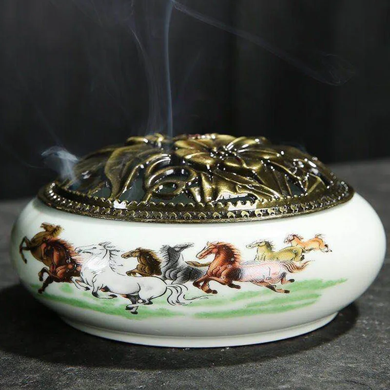 Pocelain Humidificador Incense Burner Household Indoor Tray Mosquito Incense Burner Yoga Vintage Incensario Home Decor EB5XL 
Pocelain Humidificador Incense Burner Household Indoor Tray Mosquito Incense Burner Yoga Vintage Incensario Home Decor EB5XL