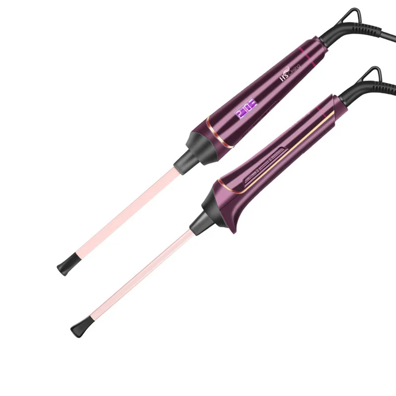 9MM LCD Display Hair Curler Electric Curling Iron Ceramic Curling Wand Tong Roller for Tight Curls Men Women Waver Beauty Styler