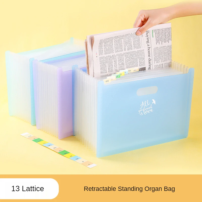 A4 File Test Plastic Paper Storage Bag Student Office Folder Vertical Retractable Organ Bag
A4 File Test Plastic Paper Storage Bag Student Office Folder Vertical Retractable Organ Bag