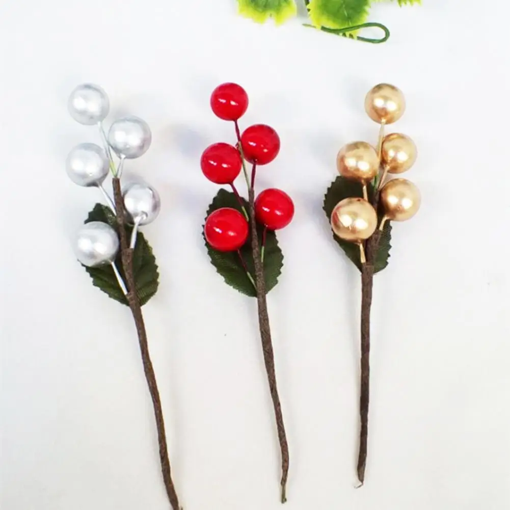 10Pcs Artificial Berry Branch Simulation Plant Christmas Home Party Decor Props for Christmas decoration 
10Pcs Artificial Berry Branch Simulation Plant Christmas Home Party Decor Props for Christmas decoration