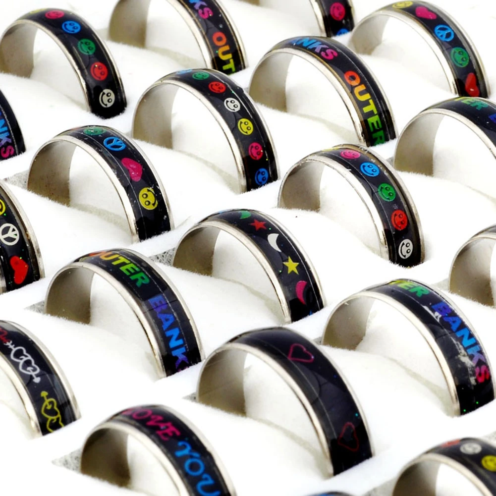 Imixlot 5Pcs Lots Mood Rings Alloy Change Color Emotional Finger Ring Fashion Jewelry Wholesale
Imixlot 5Pcs Lots Mood Rings Alloy Change Color Emotional Finger Ring Fashion Jewelry Wholesale