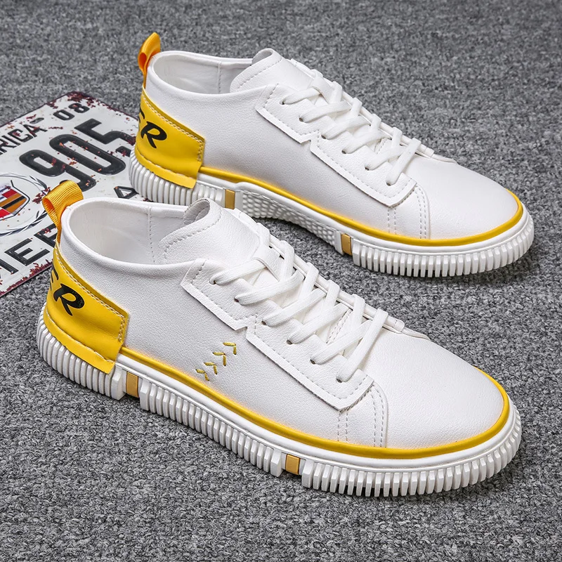 New Hot Sale Fashion Male Casual Shoes All Black Men's Leather Casual Sneakers Fashion Black White Flats Shoes R3-92
New Hot Sale Fashion Male Casual Shoes All Black Men's Leather Casual Sneakers Fashion Black White Flats Shoes R3-92