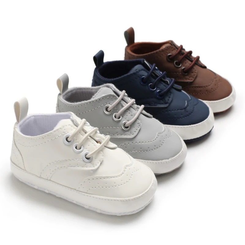 Spring Baby Boys Classic Shoes PU Leather First Walkers Lace-Up Prewalkers Soft Anti-slip Sports Sneakers Casual Shoes
Spring Baby Boys Classic Shoes PU Leather First Walkers Lace-Up Prewalkers Soft Anti-slip Sports Sneakers Casual Shoes