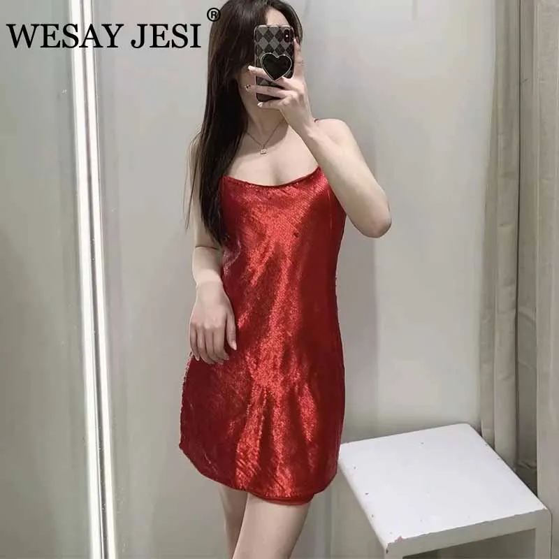 WESAY JESI ZA платье для женщин на новый год 2022 красные вечерние платья а-силуэта без рукавов Клубная одежда блестки на бретельках сексуальное пл... 
WESAY JESI ZA платье для женщин на новый год 2022 красные вечерние платья а-силуэта без рукавов Клубная одежда блестки на бретельках сексуальное пл...