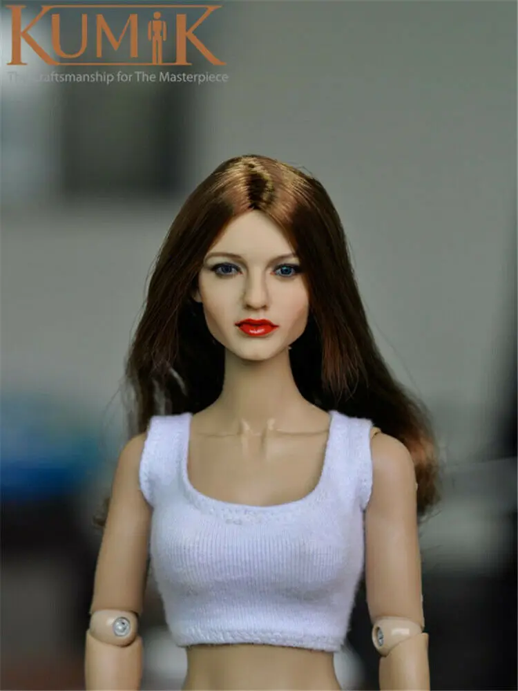 In Stock 1/6 KUMIK KM13-33 Beauty European Girl Head Carving With Brown Curls Hair Toy
In Stock 1/6 KUMIK KM13-33 Beauty European Girl Head Carving With Brown Curls Hair Toy