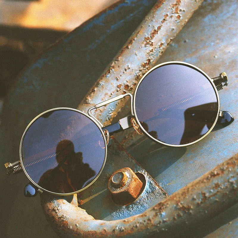 HKNA Retro Steampunk Round Sunglasses Men Retro Metal Sunglasses Women/Men Vintage Punk Sunglasses Round Gafas De Sol Hombre
HKNA Retro Steampunk Round Sunglasses Men Retro Metal Sunglasses Women/Men Vintage Punk Sunglasses Round Gafas De Sol Hombre