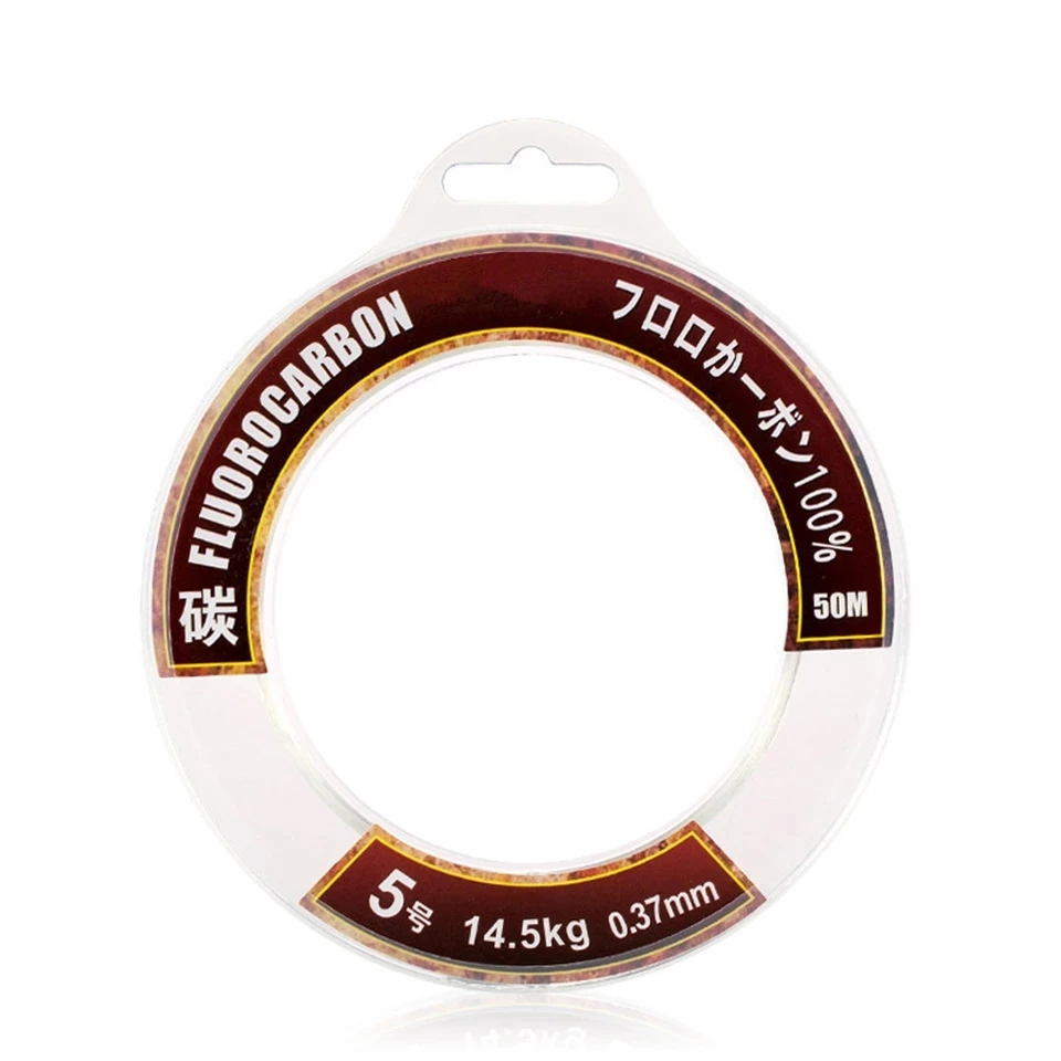 Super Strong 50m 100m 100% Fluorocarbon Fishing Line Leader line for Braid Fishing Line Saltwater Fly Fishing Line Monofilament
Super Strong 50m 100m 100% Fluorocarbon Fishing Line Leader line for Braid Fishing Line Saltwater Fly Fishing Line Monofilament