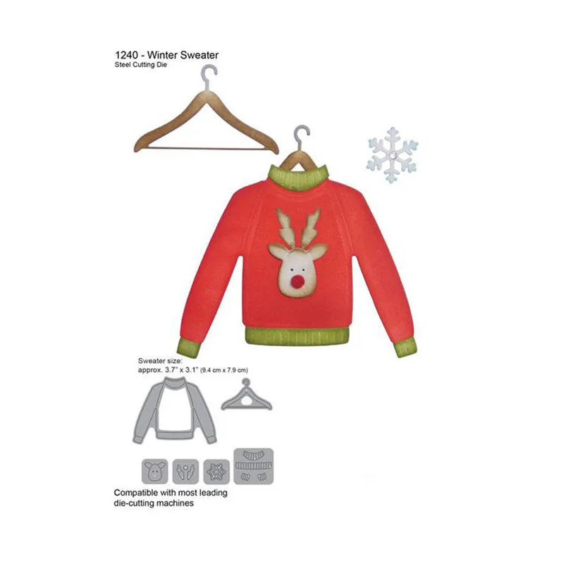 Christmas clothes deer snowflake Metal Cut Dies Stencils for Scrapbooking Stamp/photo album Decorative Embossing DIY Paper Cards
Christmas clothes deer snowflake Metal Cut Dies Stencils for Scrapbooking Stamp/photo album Decorative Embossing DIY Paper Cards