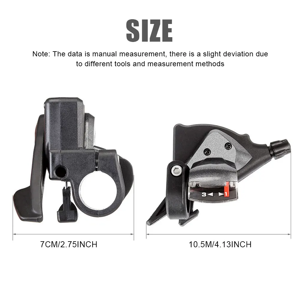 Bicycle Derailleur Front Rear Shift Lever 7/8/9/10/11Speed Left And Right 3-Speed MTB Mountain Bike Shifter Bicycle Shifting
Bicycle Derailleur Front Rear Shift Lever 7/8/9/10/11Speed Left And Right 3-Speed MTB Mountain Bike Shifter Bicycle Shifting