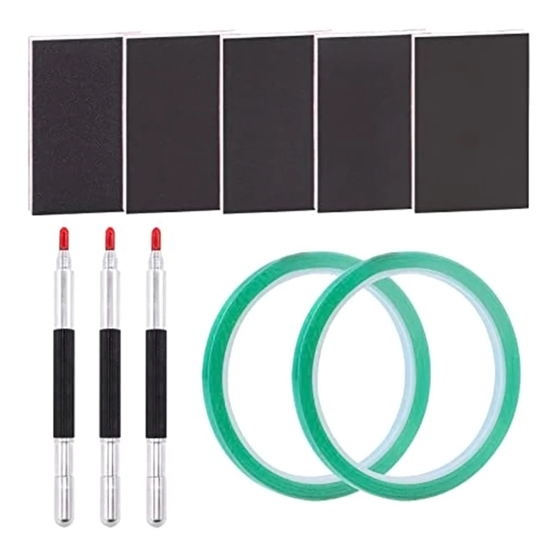 3 Double Headed Glass Marking Pens 5 Polishing Sponges 2 Positioning Tapes Ideal Choice for Polishing Various Surfaces
3 Double Headed Glass Marking Pens 5 Polishing Sponges 2 Positioning Tapes Ideal Choice for Polishing Various Surfaces