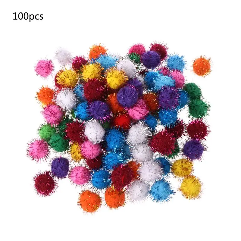 100Pcs 30mm Mini Fluffy Soft Pom Poms Pompoms Glitter Ball Handmade Kids Toys DIY Sewing Craft Supplies Mixed Color Q0KB
100Pcs 30mm Mini Fluffy Soft Pom Poms Pompoms Glitter Ball Handmade Kids Toys DIY Sewing Craft Supplies Mixed Color Q0KB