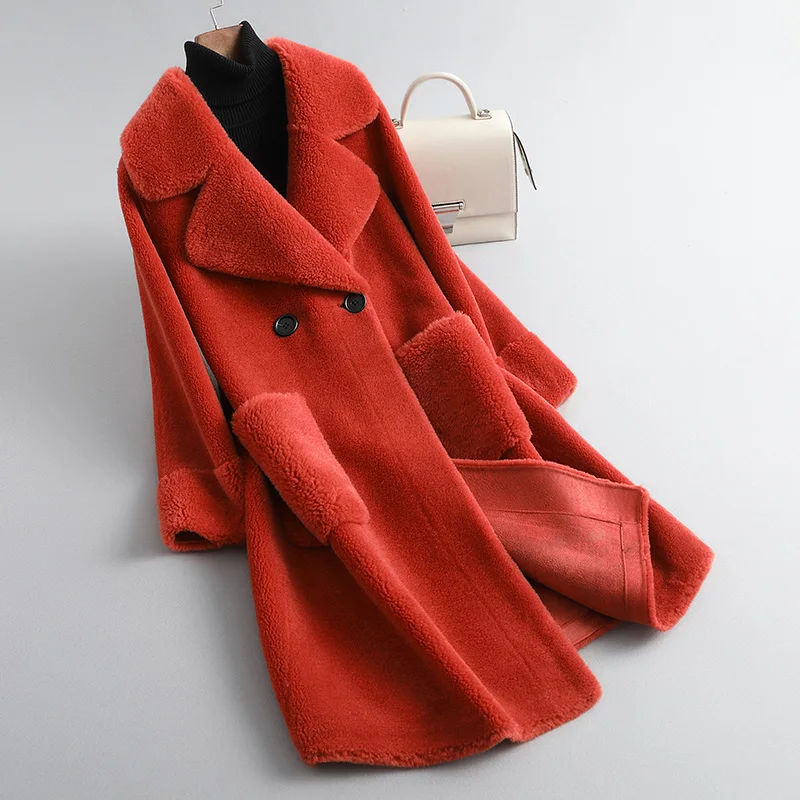 Women 2022 Winter Real Wool Fur Coat Jacket Warm Female Genuine Sheep Shearing Over Size Parka Lady Casual Clothing Coats B71
Women 2022 Winter Real Wool Fur Coat Jacket Warm Female Genuine Sheep Shearing Over Size Parka Lady Casual Clothing Coats B71