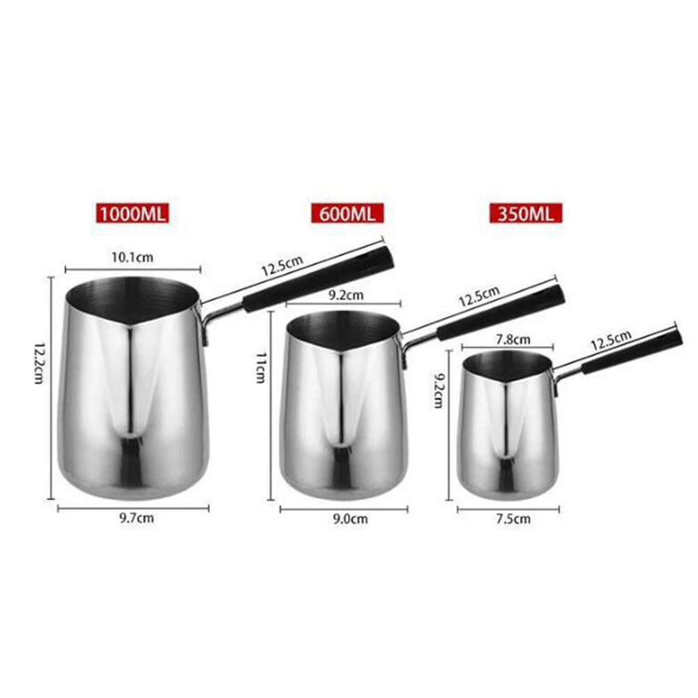 Stainless Steel Bakelite Handle Wax Melting Pot DIY Candle Soap Melt Pitcher Metal Coffee Toroid Pitcher Latte Milk Frothing Jug
Stainless Steel Bakelite Handle Wax Melting Pot DIY Candle Soap Melt Pitcher Metal Coffee Toroid Pitcher Latte Milk Frothing Jug
