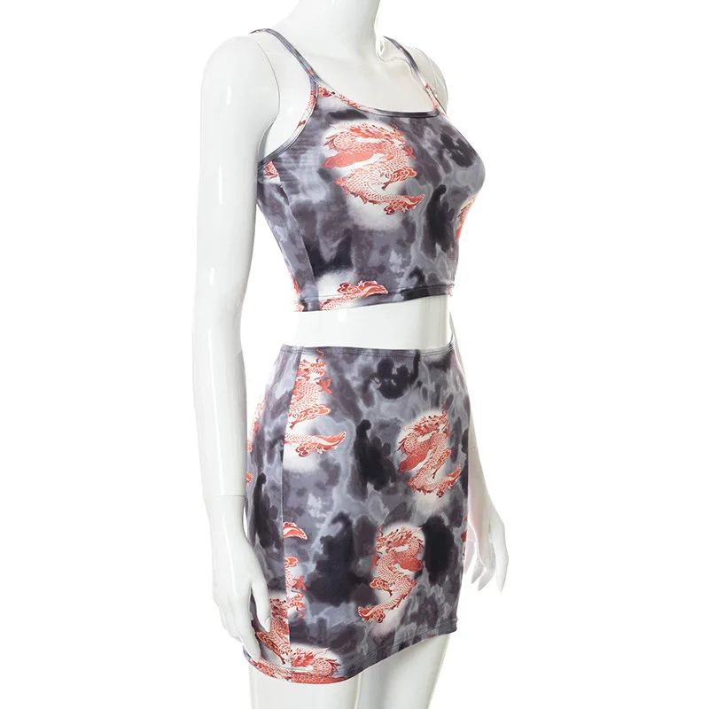 Evessi Tie Dye Skinny Two Piece Sets Women Sexy Camisole and Mini Skirt Matching Suits 2021 New Fashion Printed Slim Streetwear
Evessi Tie Dye Skinny Two Piece Sets Women Sexy Camisole and Mini Skirt Matching Suits 2021 New Fashion Printed Slim Streetwear