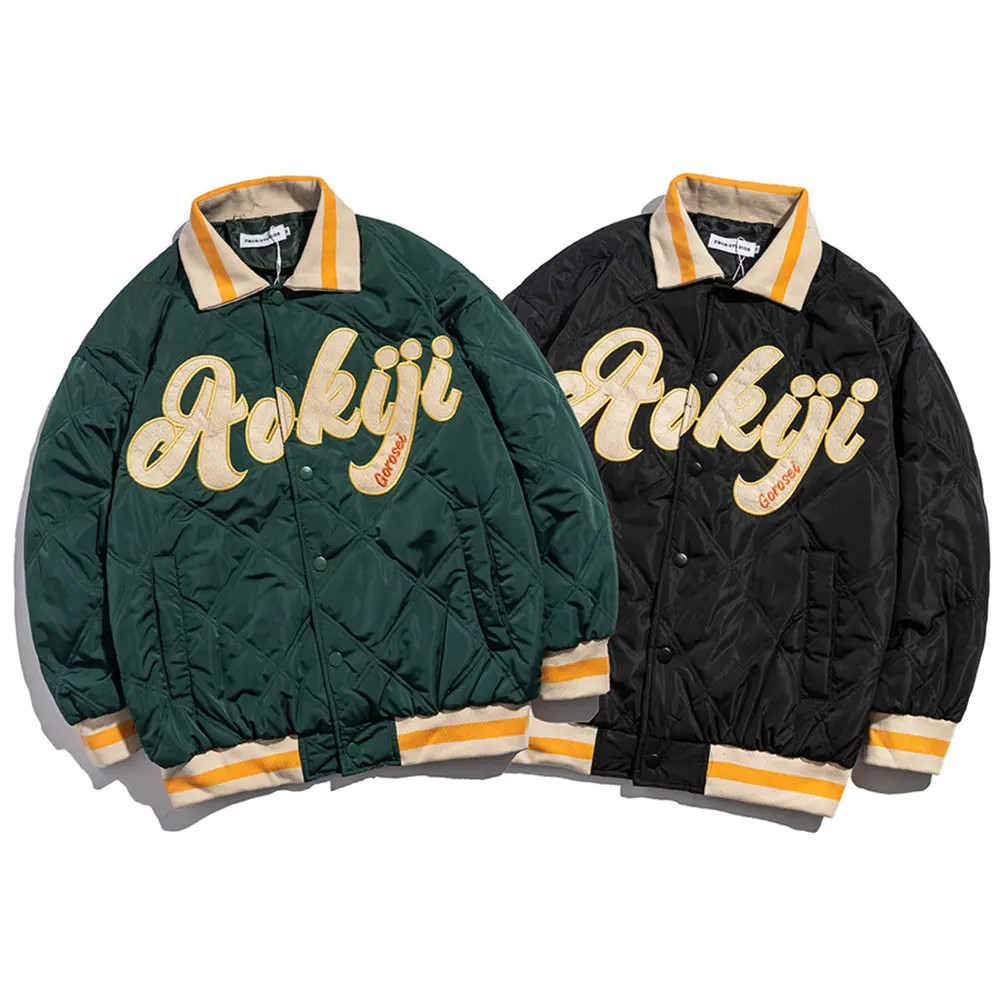 Men's Jacket for Late Autumn Baseball Uniform Embroidery Letters Single-breasted Harajuku Hip Hop Streetwear Bomber Jacket Coat
Men's Jacket for Late Autumn Baseball Uniform Embroidery Letters Single-breasted Harajuku Hip Hop Streetwear Bomber Jacket Coat