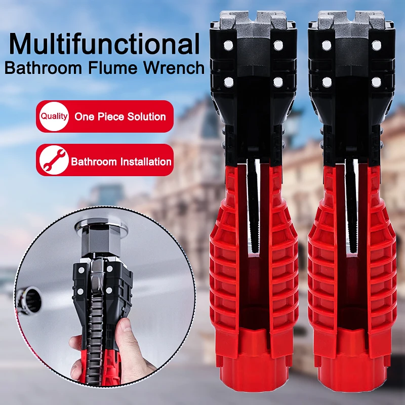18 In 1 Foldable Water Pipe Wrench Double End Basin Bottom Pliers Sleeve Bathroom Faucet Sink Installation and Maintenance Tool
18 In 1 Foldable Water Pipe Wrench Double End Basin Bottom Pliers Sleeve Bathroom Faucet Sink Installation and Maintenance Tool