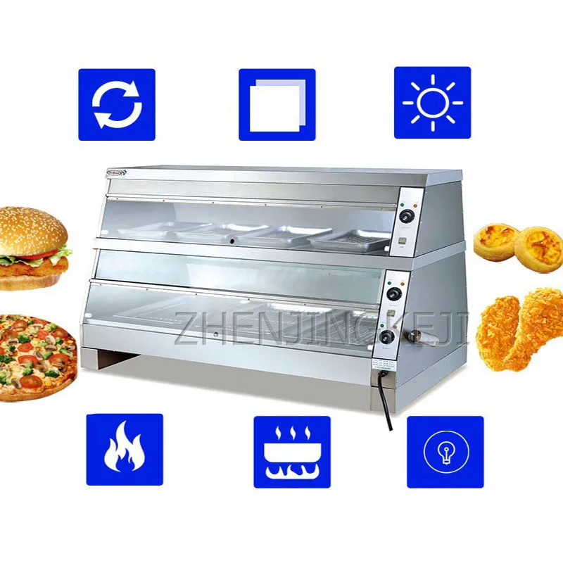 220V Commercial Table Type Heat Preservation Cabinet 3600W Large Stainless Steel Multifun Hamburger Shop Snack Bar Equipment
220V Commercial Table Type Heat Preservation Cabinet 3600W Large Stainless Steel Multifun Hamburger Shop Snack Bar Equipment