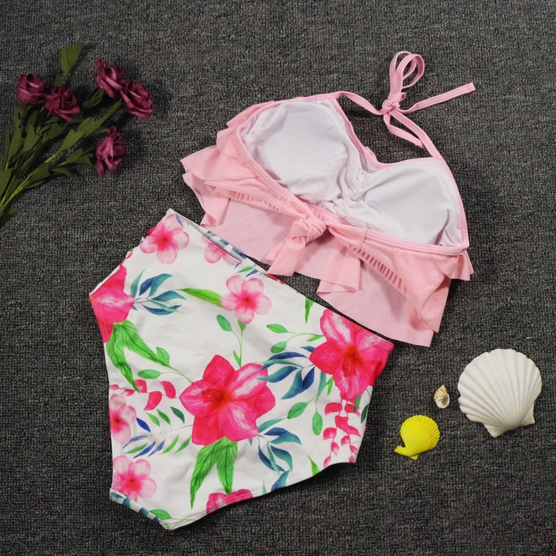 High Waist Biquinis Push Up Costumi Beach Wear Ruffle Badpak Casual Bathing Suits Woman 2021 Bikini Set Swimsuit Women 2 Pieces
High Waist Biquinis Push Up Costumi Beach Wear Ruffle Badpak Casual Bathing Suits Woman 2021 Bikini Set Swimsuit Women 2 Pieces