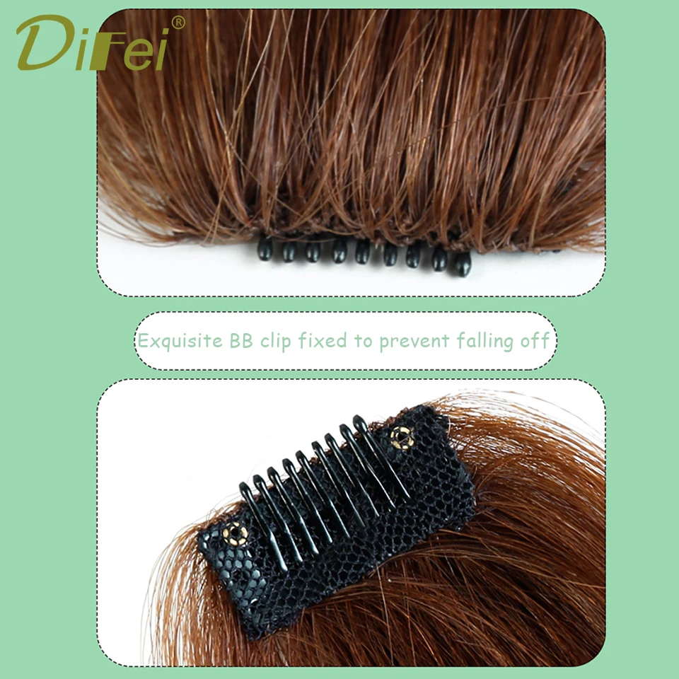 DIFEI Synthetic 2 Size Natural Wavy Clip In Bangs on Front Hair Side Fringe Hair for Women Black Brown Long Bangs Hair Extension
DIFEI Synthetic 2 Size Natural Wavy Clip In Bangs on Front Hair Side Fringe Hair for Women Black Brown Long Bangs Hair Extension