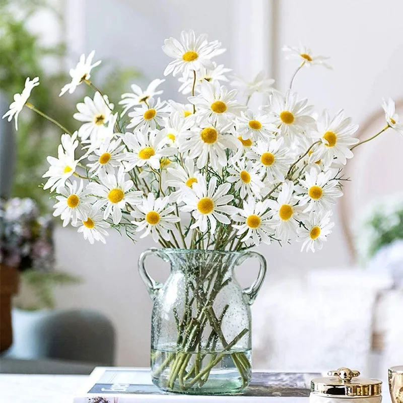 5Pcs 50cm Artificial White Daisy Flower Bouquet DIY Vase Home Garden Living Room Decoration Wedding Party Silk Fake Flowers
5Pcs 50cm Artificial White Daisy Flower Bouquet DIY Vase Home Garden Living Room Decoration Wedding Party Silk Fake Flowers