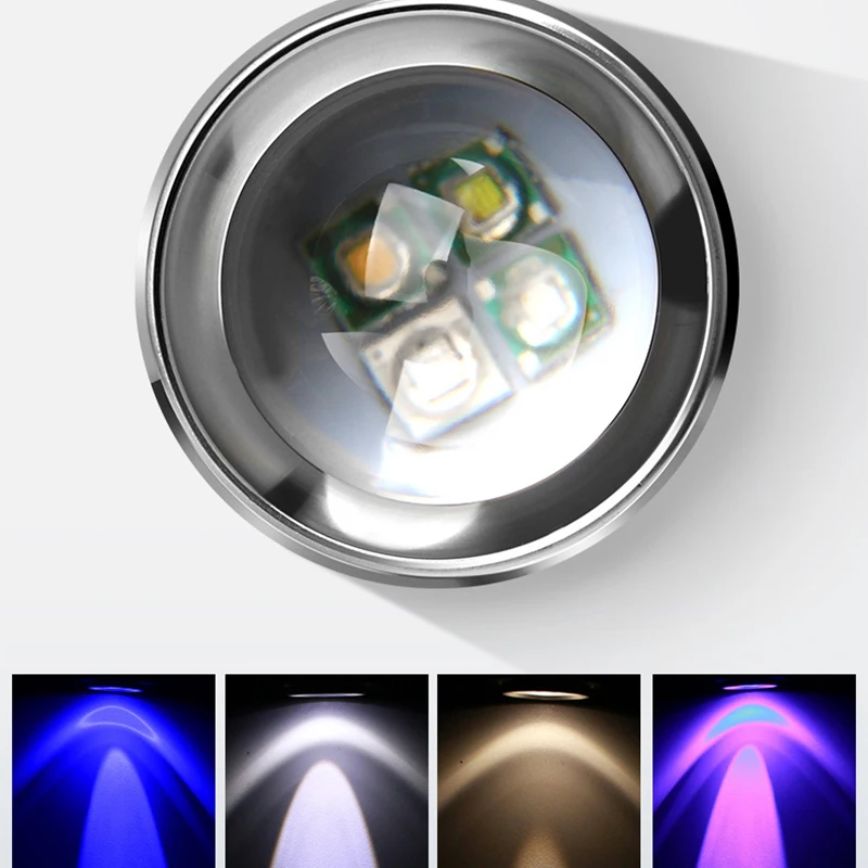 Светодиодный фонарик с пятью источниками света питание от USB ночная рыбалка