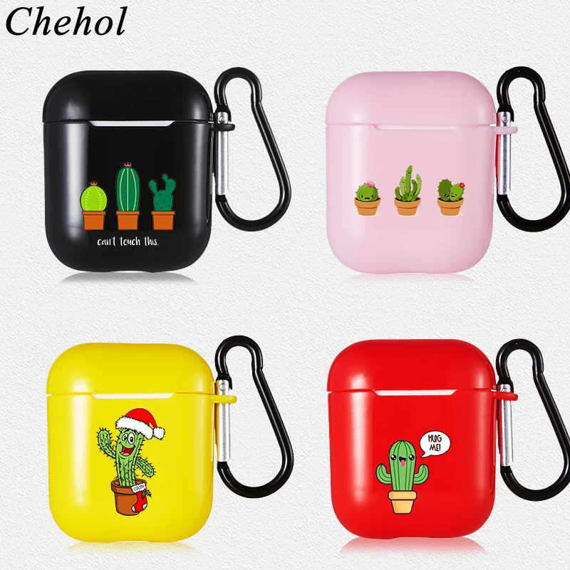 Милые кактус наушники защитный чехол s для Apple Airpods Pro 1 2 3 Bluetooth беспроводной мягкий
