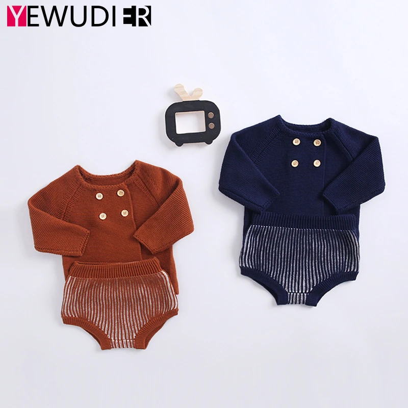 Baby Boy Girl Sweater Set Spring Autumn Long Sleeve Knitted Tops Newborn Short Bloomer Pants Infant Unisex Wool Knitting Outfits
Baby Boy Girl Sweater Set Spring Autumn Long Sleeve Knitted Tops Newborn Short Bloomer Pants Infant Unisex Wool Knitting Outfits