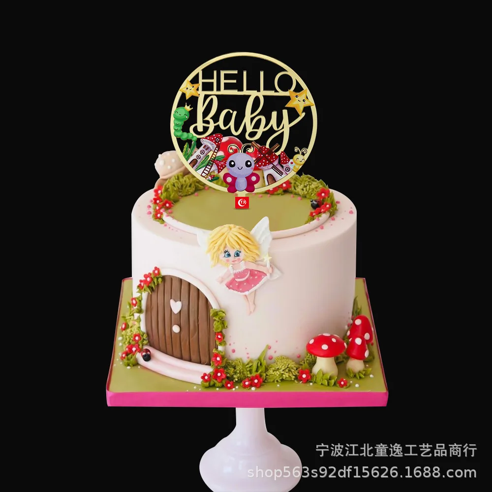 New Flowers Newborn Acrylic Cake Toppers Gold Black Hello Baby Birthday Cake Topper for Kids Born Birthday Party Cake Decoration
New Flowers Newborn Acrylic Cake Toppers Gold Black Hello Baby Birthday Cake Topper for Kids Born Birthday Party Cake Decoration