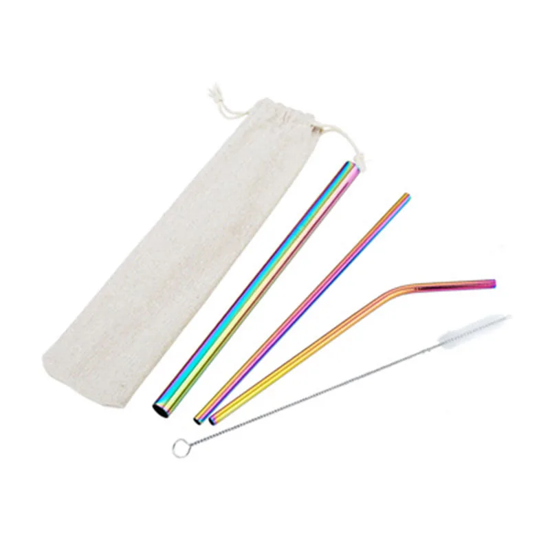 4 Pcs/1Set Colorful Reusable Drinking Straw High Quality 304 Stainless Steel Metal Straw Cleaner Brush Burlap bag straw set
4 Pcs/1Set Colorful Reusable Drinking Straw High Quality 304 Stainless Steel Metal Straw Cleaner Brush Burlap bag straw set