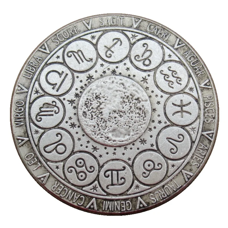 Skull Zombie Skeleton Silver Plated Modeled After An Antique Copper Commemorative Coins USA Morgan Dollar Copy Coin
Skull Zombie Skeleton Silver Plated Modeled After An Antique Copper Commemorative Coins USA Morgan Dollar Copy Coin