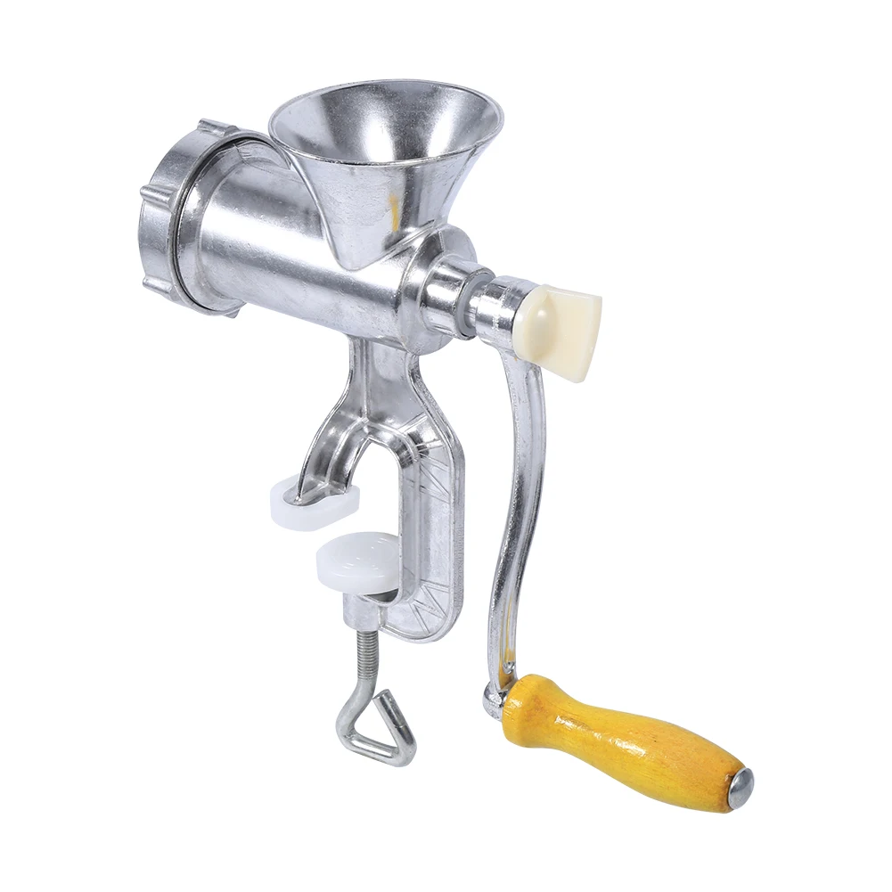 Aluminium Alloy Hand Operate Manual Meat Grinder Sausage Beef Mincer Table Kitchen Home Tool