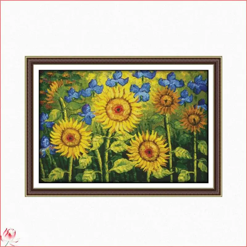 Beautiful Sunny Flowers Pattern Cross Stitch Kit 14ct 11ct Printed Fabric Embroidery Kit DIY Handmade Needlework Gift 
Beautiful Sunny Flowers Pattern Cross Stitch Kit 14ct 11ct Printed Fabric Embroidery Kit DIY Handmade Needlework Gift