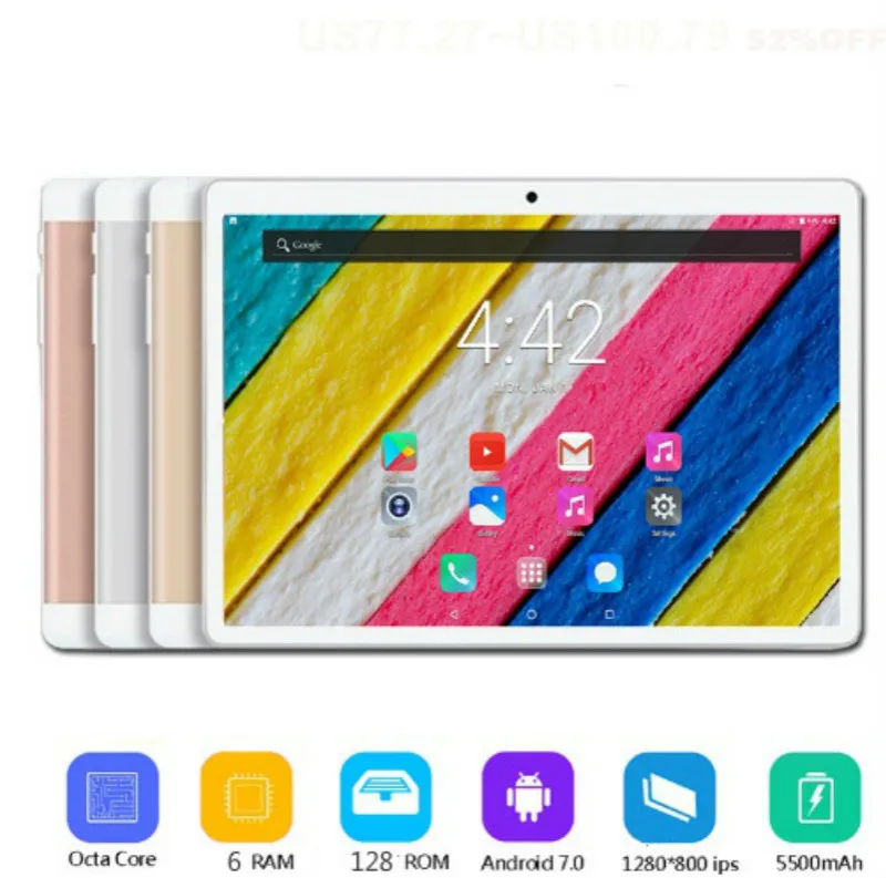 10 Inch Octa Core 6G+128GB Android 9.0 WiFi Tablet PC Dual SIM Dual Camera 5.0MP IPS Bluetooth 4G WiFi Call Phone Tablet Gifts
10 Inch Octa Core 6G+128GB Android 9.0 WiFi Tablet PC Dual SIM Dual Camera 5.0MP IPS Bluetooth 4G WiFi Call Phone Tablet Gifts