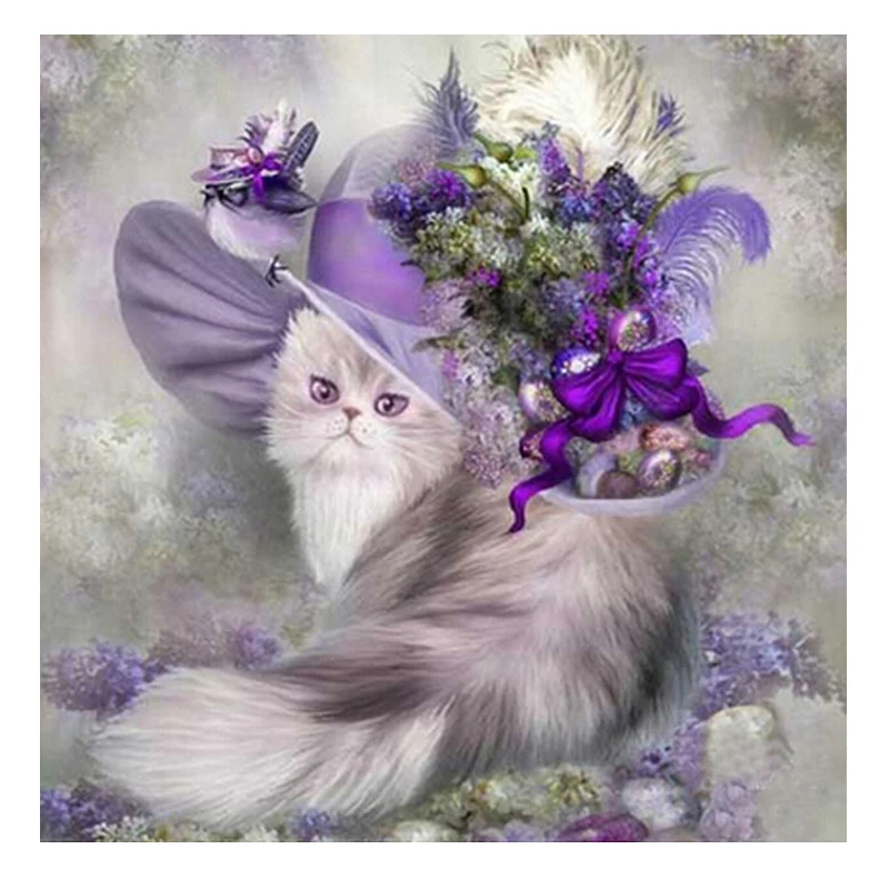 New 3D DIY Diamond Embroidery Cat Diamond Painting Cap And Flowers Cat Sitting Diamond Mosaic Embroidery With Home Decoration
New 3D DIY Diamond Embroidery Cat Diamond Painting Cap And Flowers Cat Sitting Diamond Mosaic Embroidery With Home Decoration
