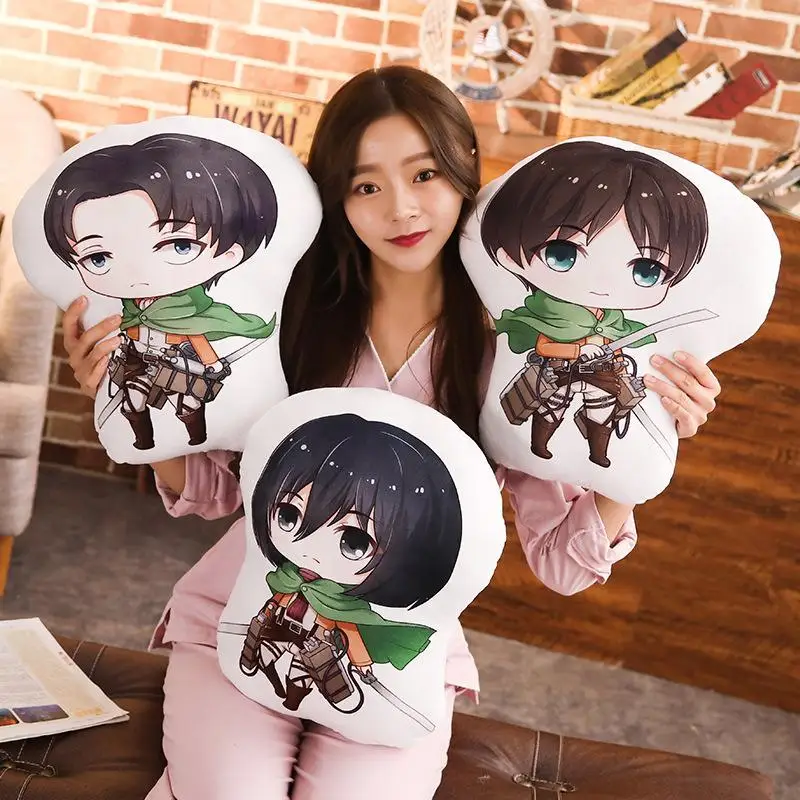 Attack on Titan Stuffed Plush Toy Two Dimensions Manga Peripheral Double Sided Anime Plush Doll Eren Mikasa Cushion Pillow Doll
Attack on Titan Stuffed Plush Toy Two Dimensions Manga Peripheral Double Sided Anime Plush Doll Eren Mikasa Cushion Pillow Doll